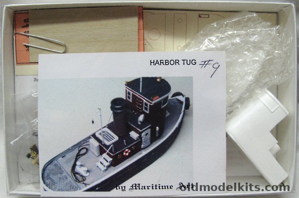Maritime Art HO 46' Harbor Tug Boat, 9 plastic model kit